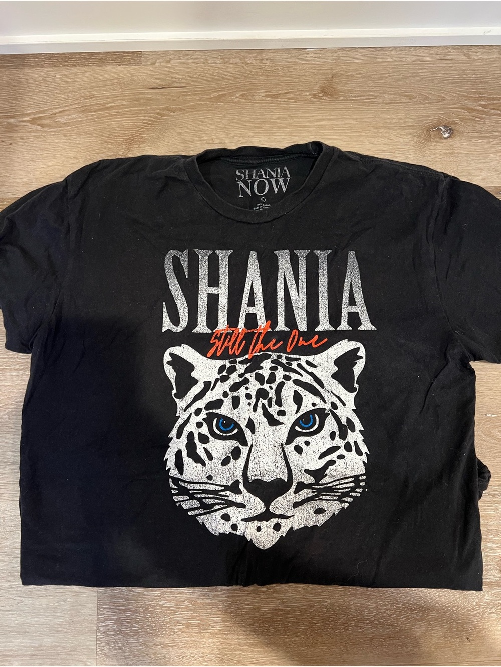 Black Graphic Kids Tee - 'Still the One' Leopard Design
